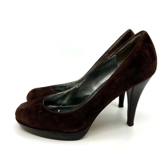 Marc Fisher Destina Brown Suede Pumps Women's 8 US - Picture 2 of 9